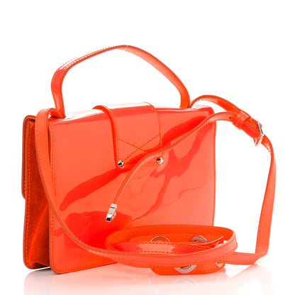 Jimmy Choo Patent Suede Rebel Crossbody Bag Orange 2 of 9