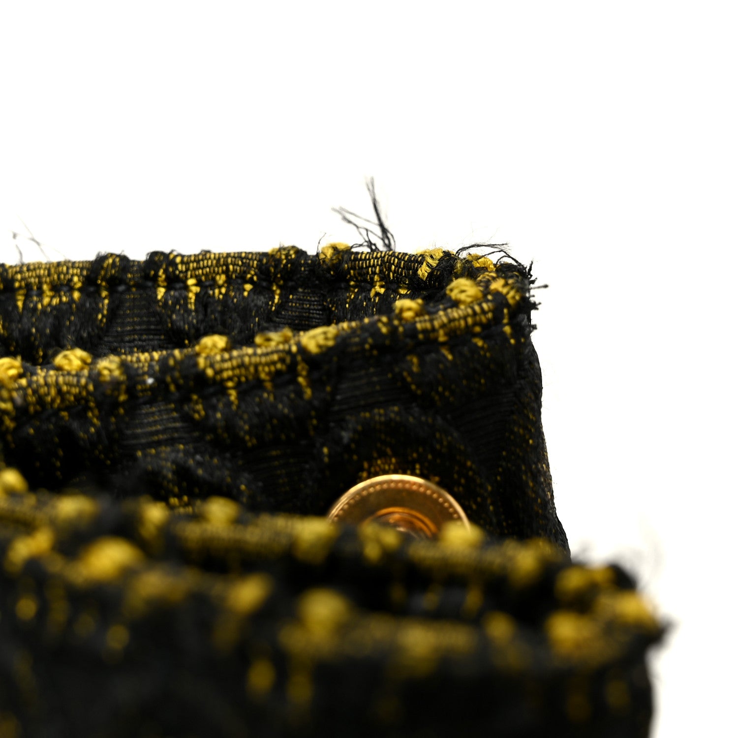 Prada Tessuto Jacquard Canapa Tote Giallo 11 of 12