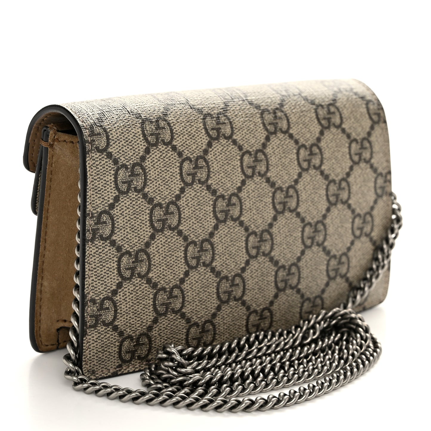 GG Supreme Monogram Super Mini Dionysus Shoulder Bag Taupe