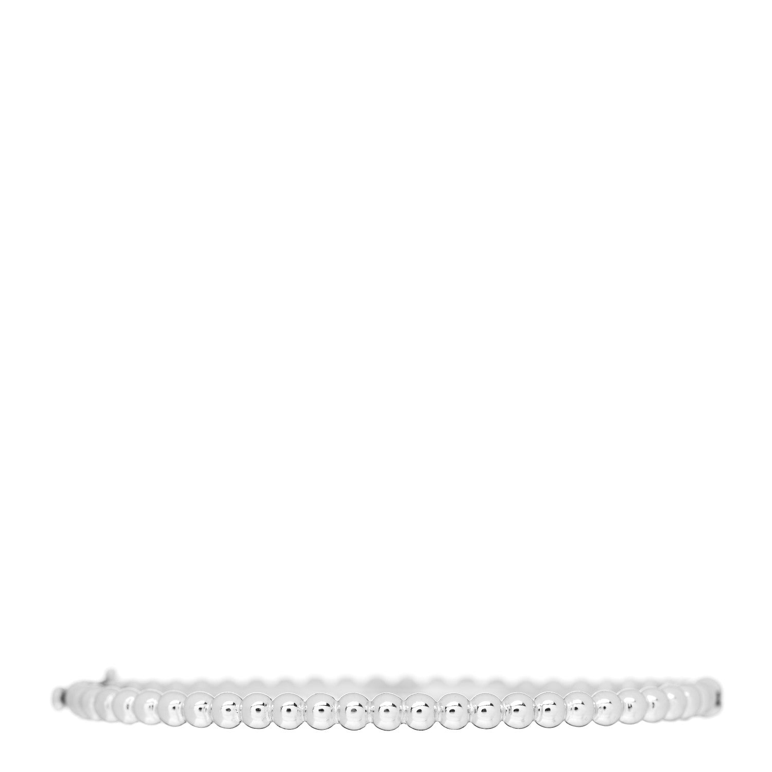 Van Cleef & Arpels 18K White Gold Perlee Pearls of Gold Bracelet M 3 of 4