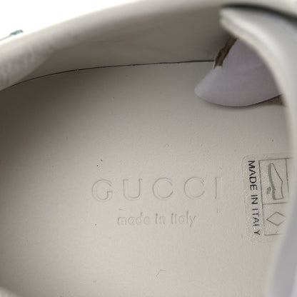 Gucci Calfskin Web Floral Embroidered Womens Ace Sneakers 35 White 9 of 11