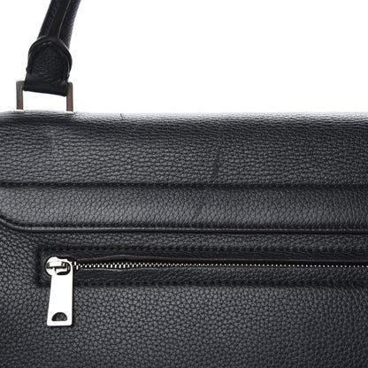 Celine Drummed Calfskin Suede Large Trapeze Black 10 of 11