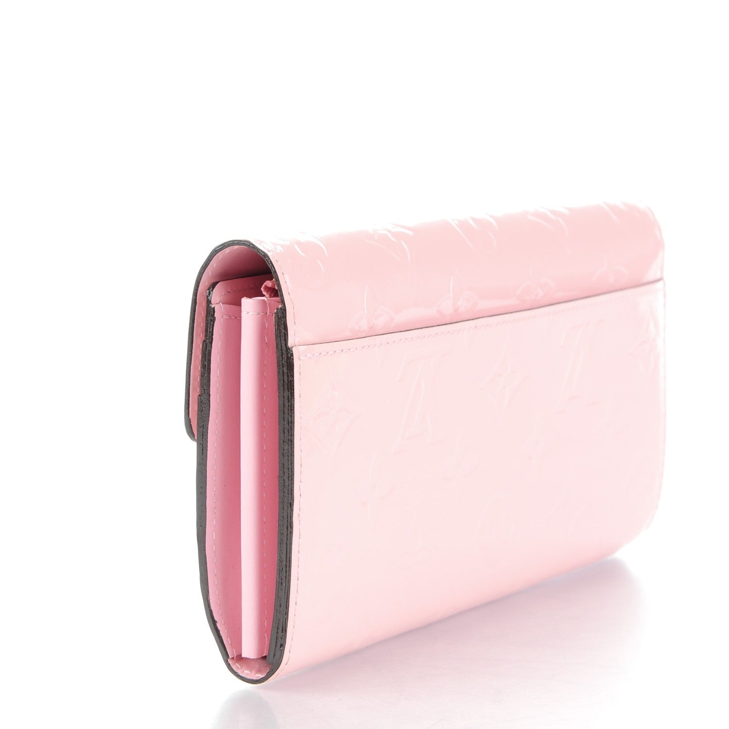 Louis Vuitton Vernis Sarah Wallet NM Rose Ballerine 3 of 7