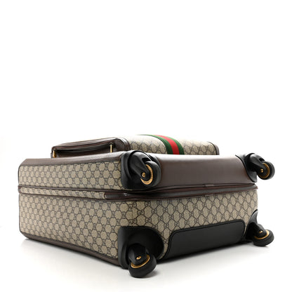 Gucci GG Supreme Monogram Web Medium Savoy Trolley Beige Ebony 3 of 9