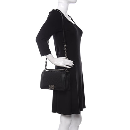 Chanel Caviar Quilted Medium Boy Flap Black 2 of 11