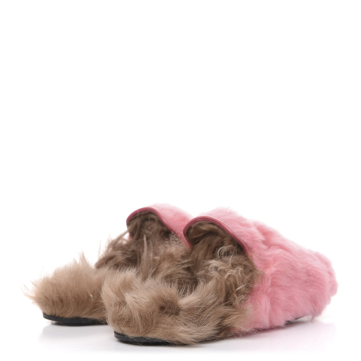 Merino Wool Womens Princetown Slippers 39 Pink