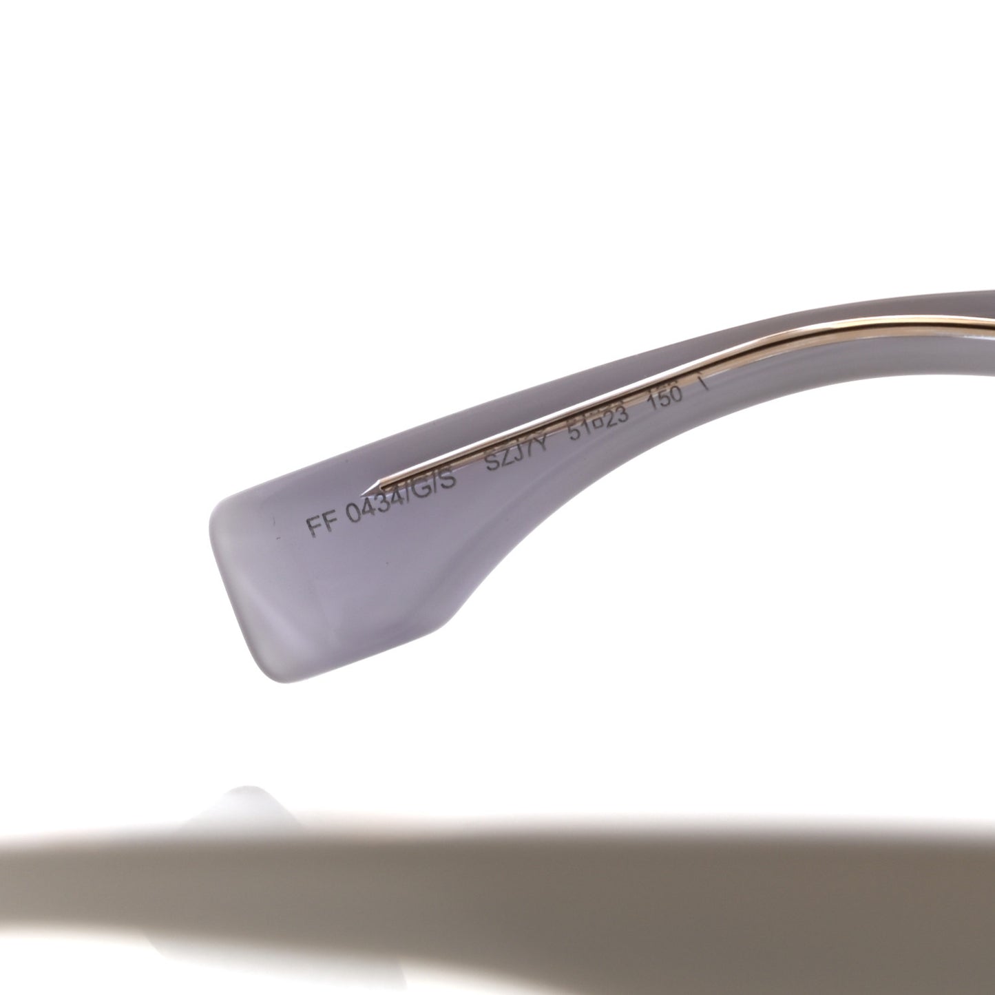 Acetate FF Sunglasses FF 0434/G/S White Gold