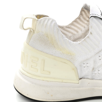 Chanel Fabric Logo Sneakers 36 White 14 of 14