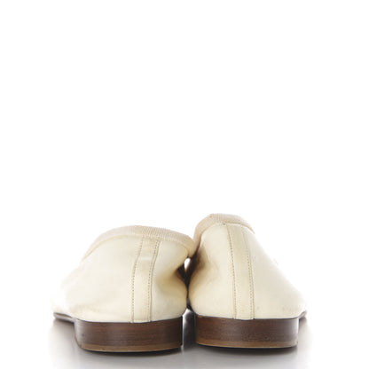 Chanel Calfskin Cap Toe CC Ballerina Flats 38 Beige Gold 7 of 9