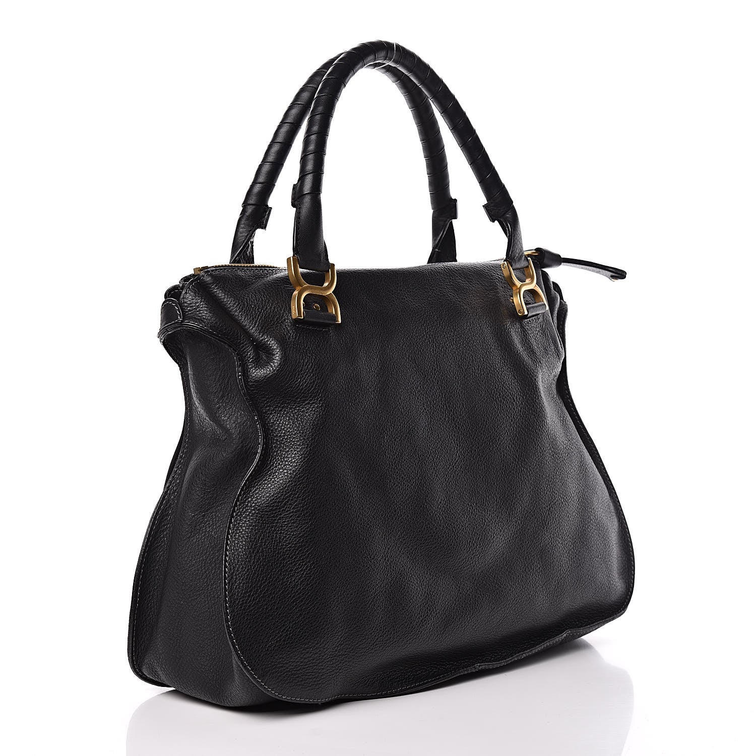 Chloe Calfskin Large Marcie Satchel Black 3 of 17
