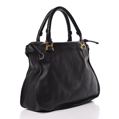 Chloe Calfskin Large Marcie Satchel Black 3 of 17