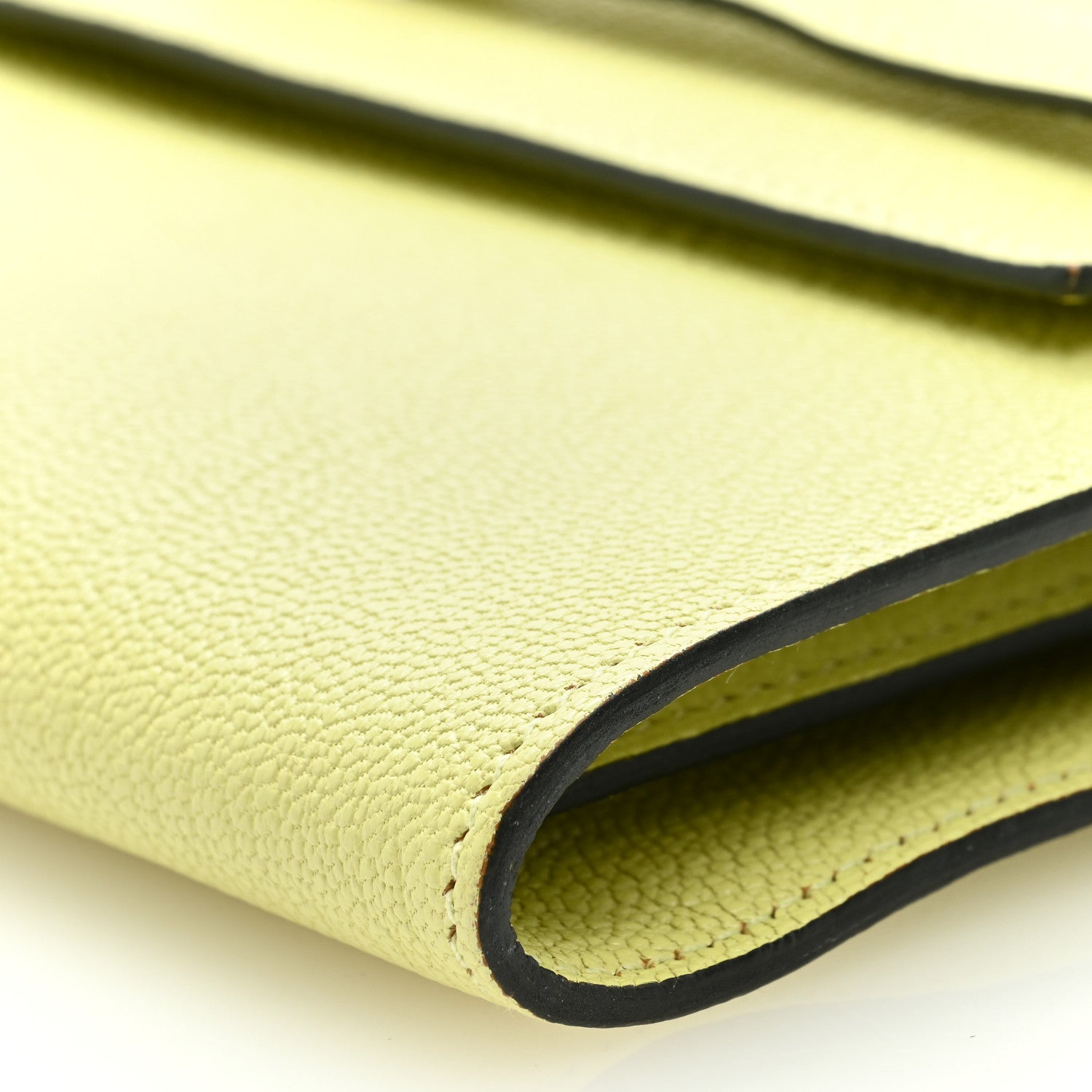Hermes Chevre Mysore Kelly Wallet To Go Jaune Bourgeon 9 of 9
