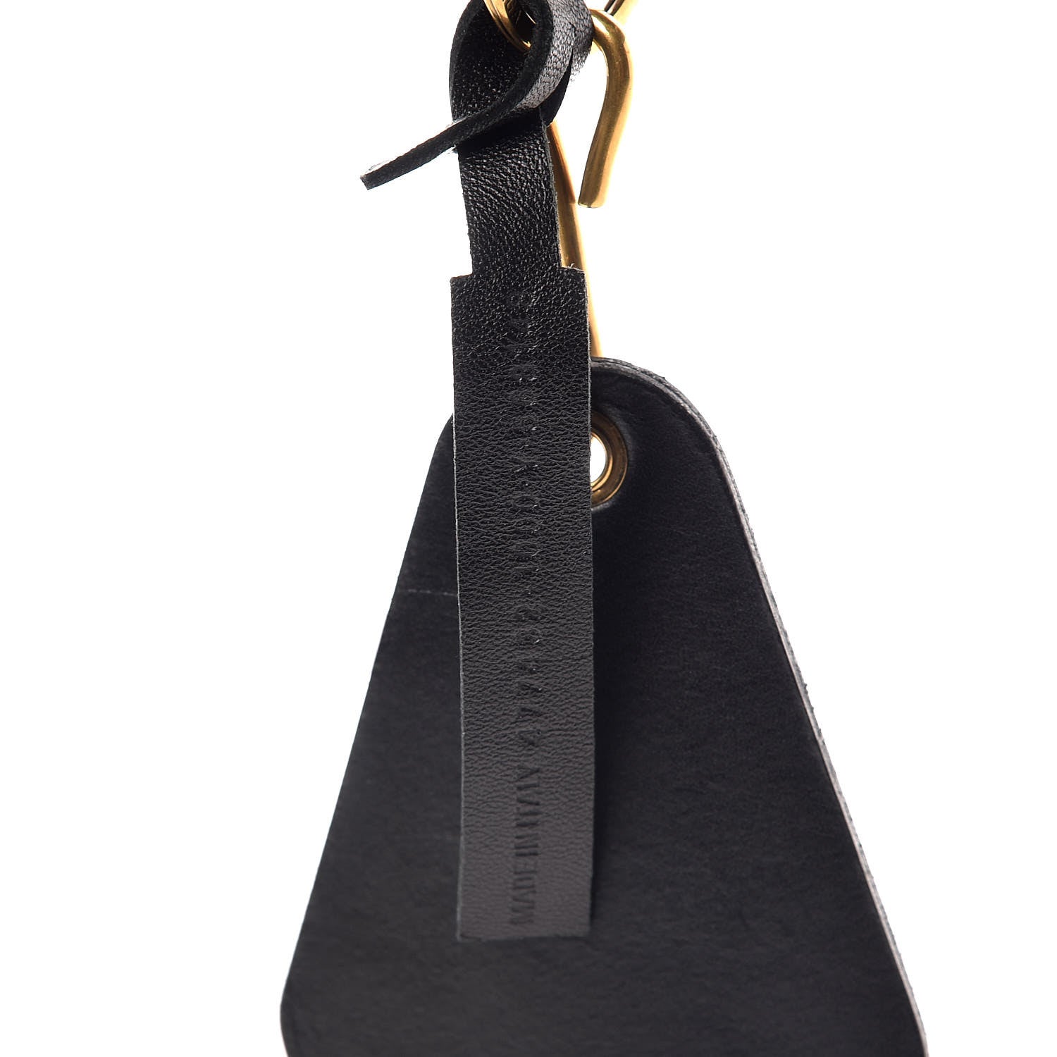 Balenciaga Calfskin Hotel Diamond Key Ring Black 3 of 5