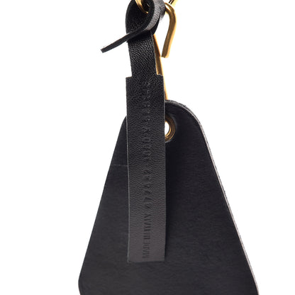 Balenciaga Calfskin Hotel Diamond Key Ring Black 3 of 5
