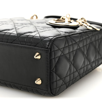 Christian Dior Lambskin Cannage Small My ABCDior Lady Dior Black 10 of 10