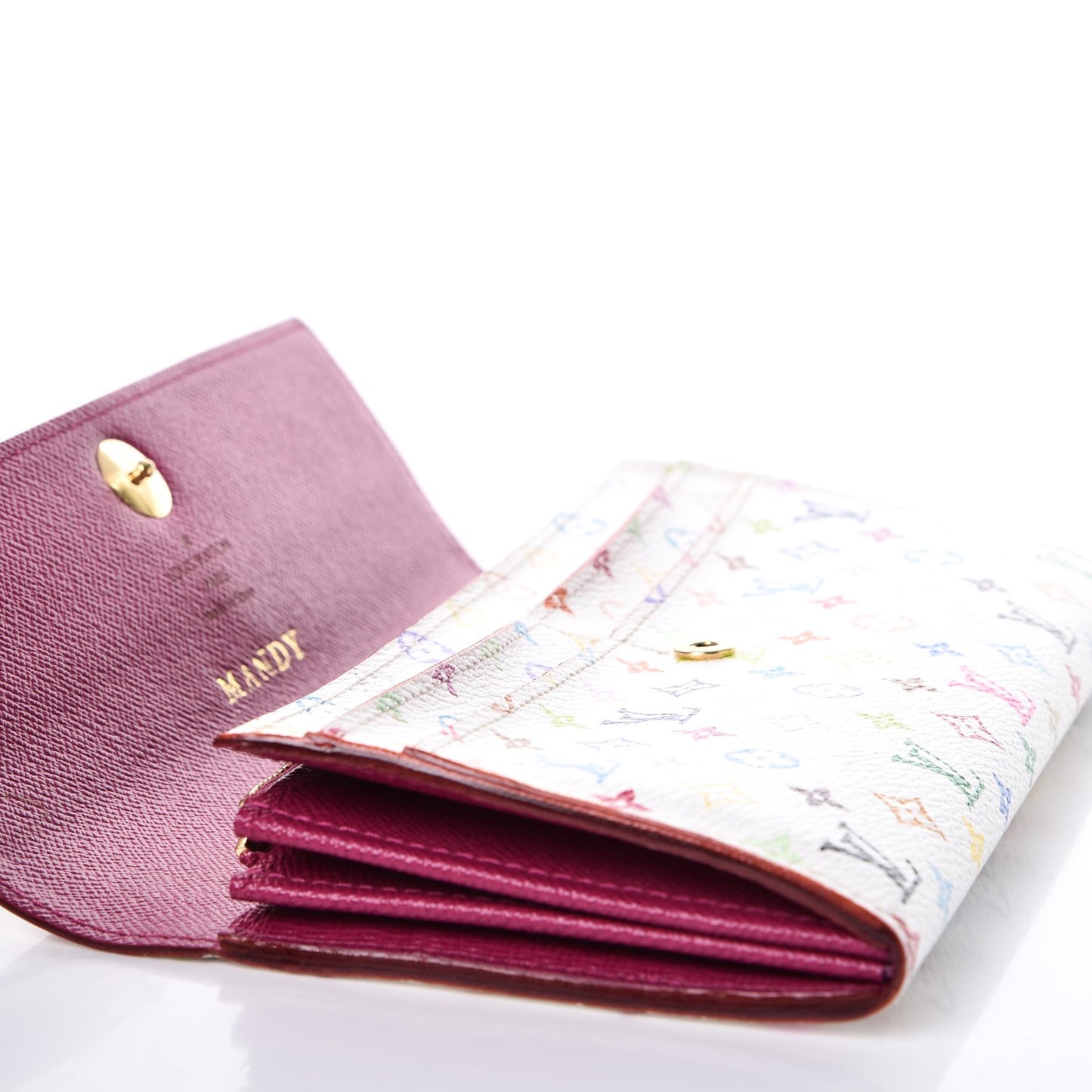 Monogram Multicolor Sarah Wallet White Eglantine