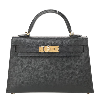 Hermes Epsom Mini Kelly Sellier 20 Black 1 of 11
