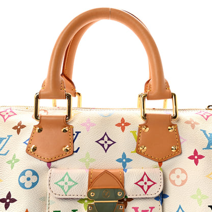 Louis Vuitton Monogram Multicolor Speedy 30 White 7 of 9