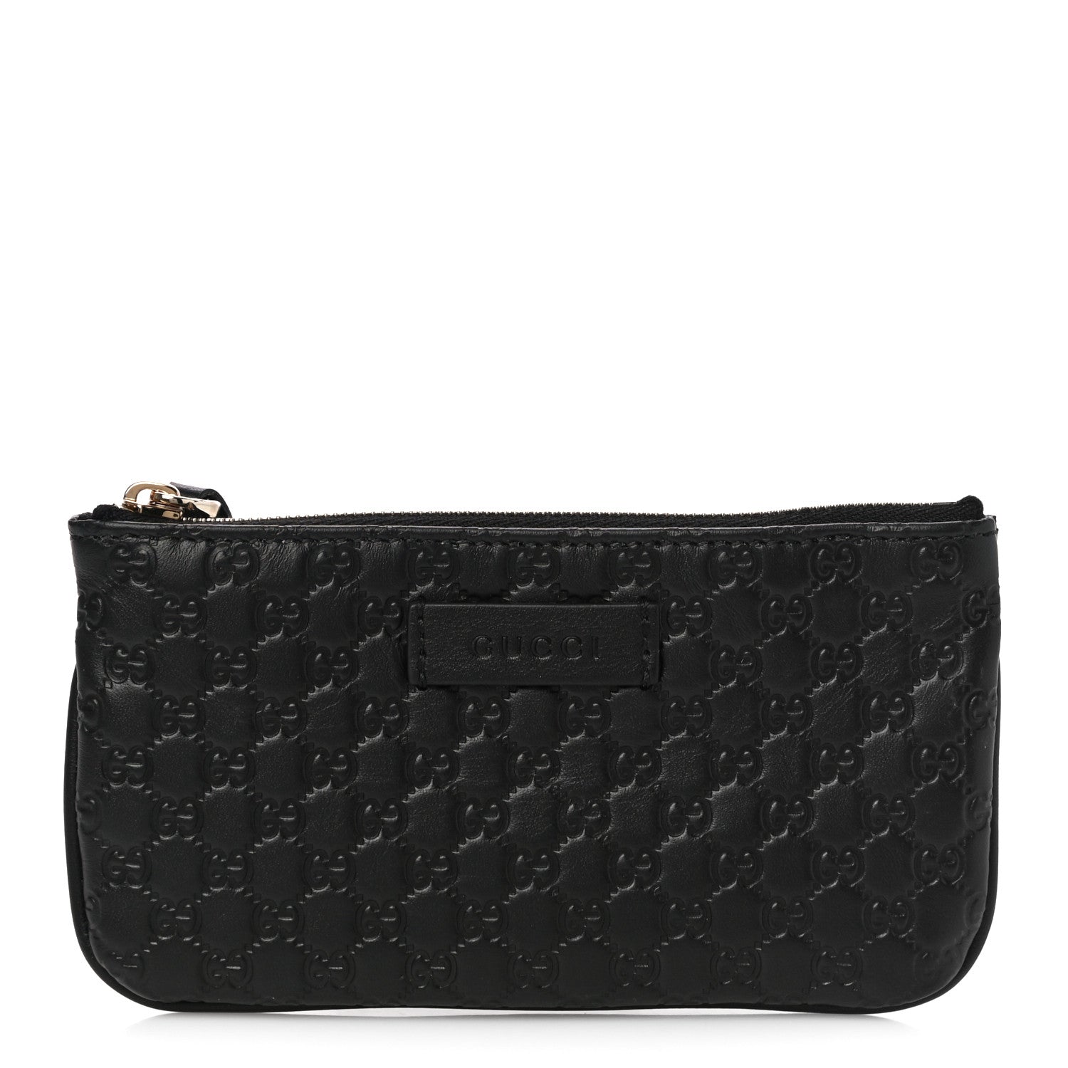 Gucci Microguccissima Key Ring Coin Case Black 1 of 11