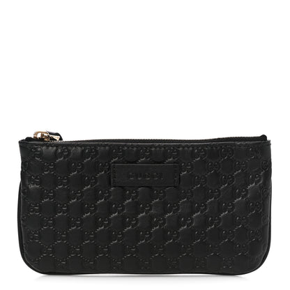 Gucci Microguccissima Key Ring Coin Case Black 1 of 11