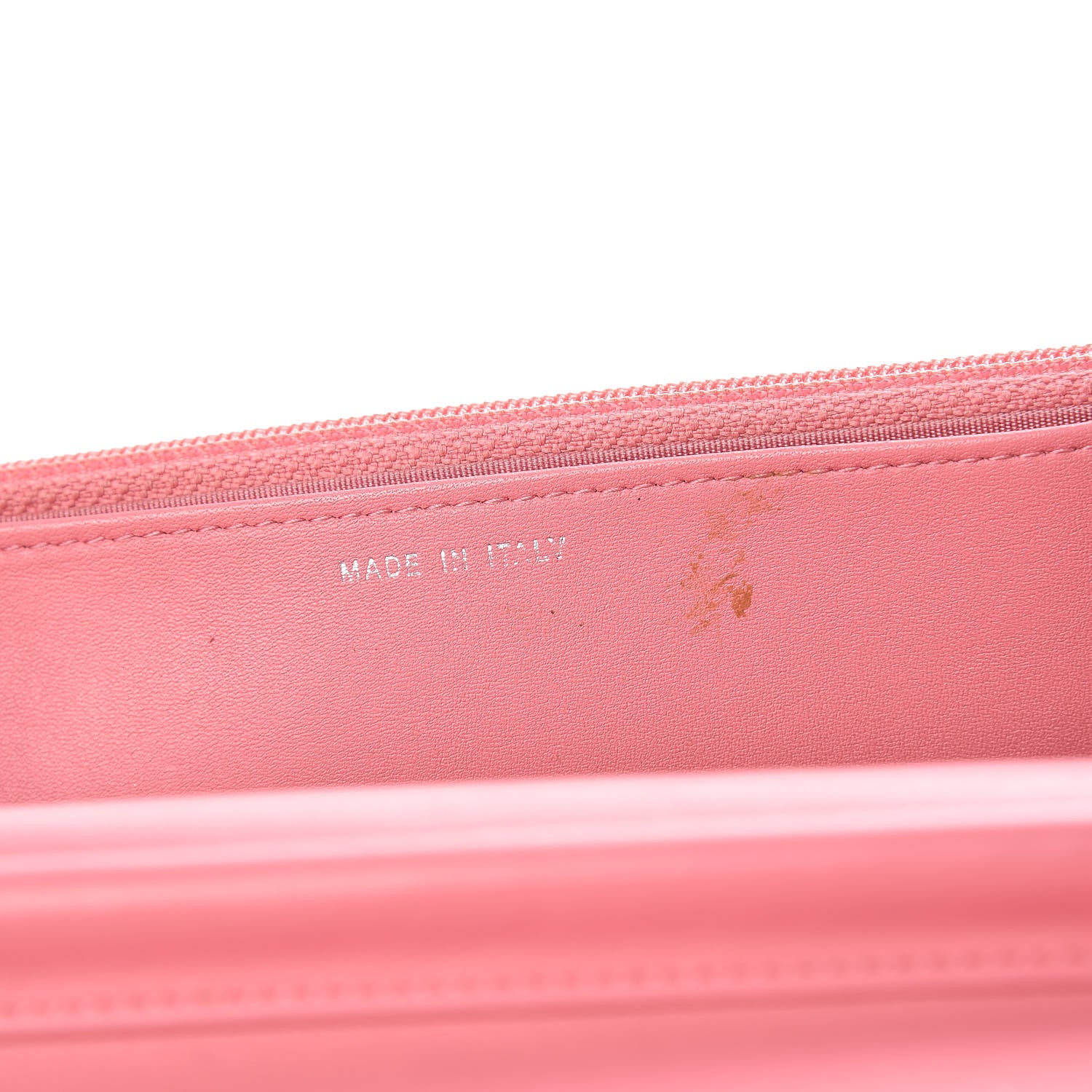 Chanel Calfskin Chevron Quilted Boy Wallet On Chain WOC Pink 9 of 13