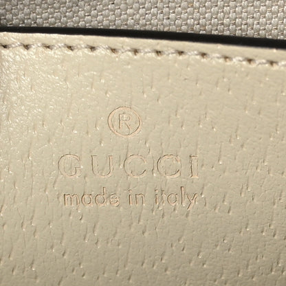 Gucci GG Supreme Monogram Textured Calfskin Web Small Ophidia Camera Bag Beige Ebony Mystic White 6 of 9