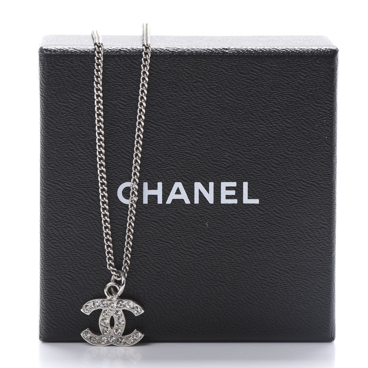 Crystal CC Necklace Silver