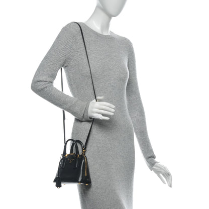Prada Saffiano Lux Mini Promenade Tote Black 2 of 6