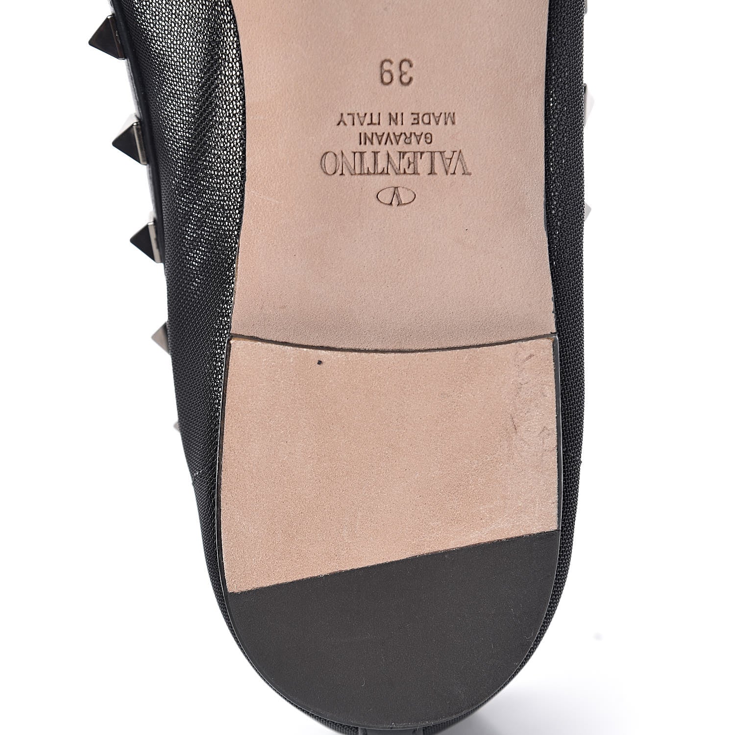 Valentino Garavani Mesh Rockstud Ballet Flats 39 Black 9 of 10