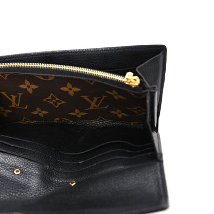 Louis Vuitton Snakeskin Monogram Pallas Wallet Black 5 of 8