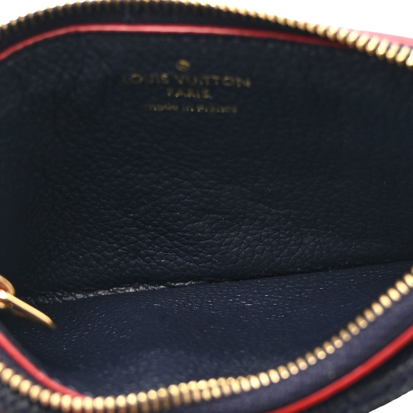 Empreinte Recto Verso Card Holder Marine Rouge