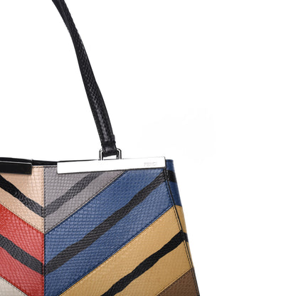 Fendi Ayers Printed Large 3Jours Tote Black Multicolor 10 of 10
