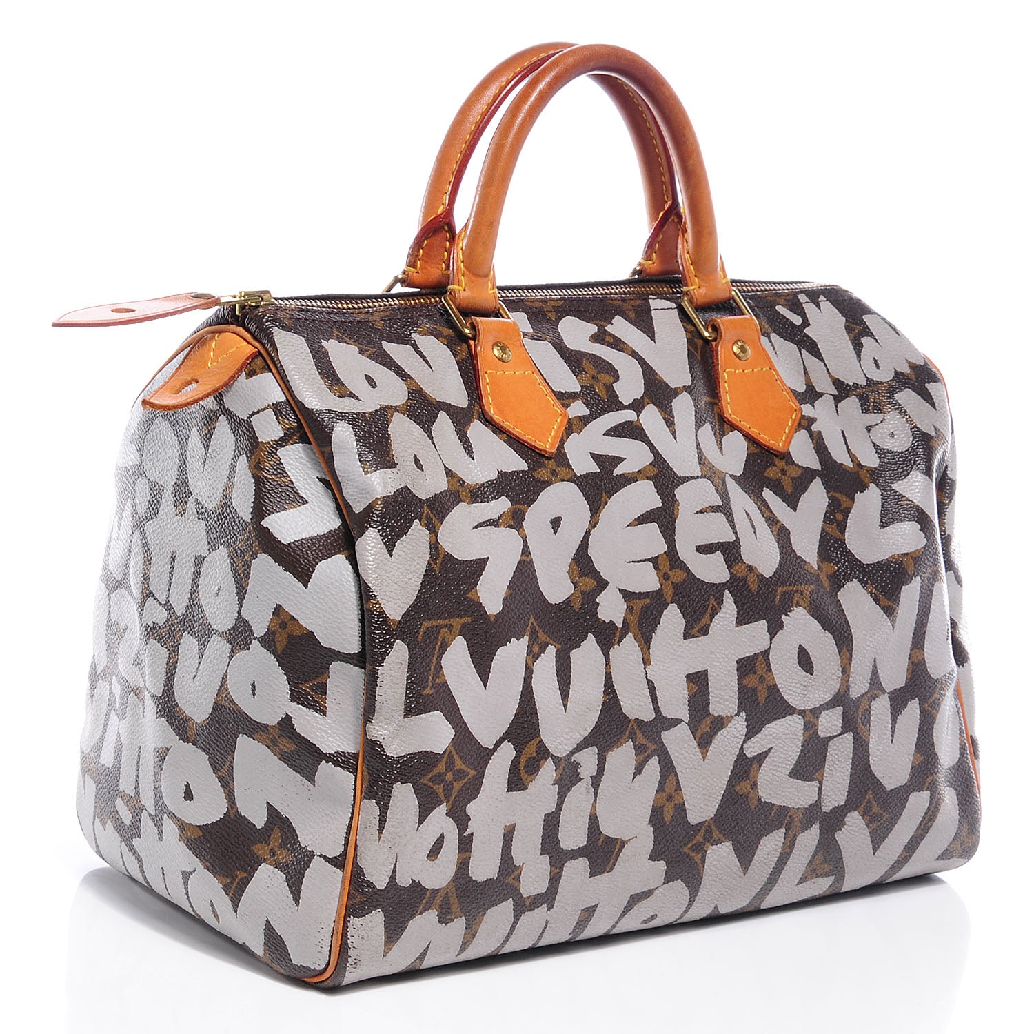 Louis Vuitton Monogram Graffiti Speedy 30 Silver 3 of 8