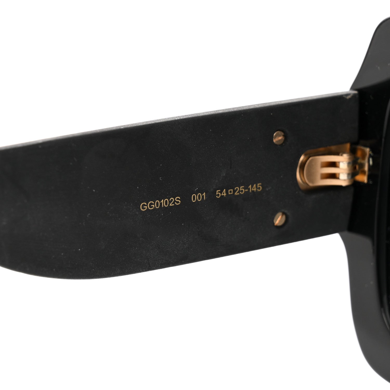 Gucci Square Frame Glitter GG0102S Sunglasses Black 5 of 6