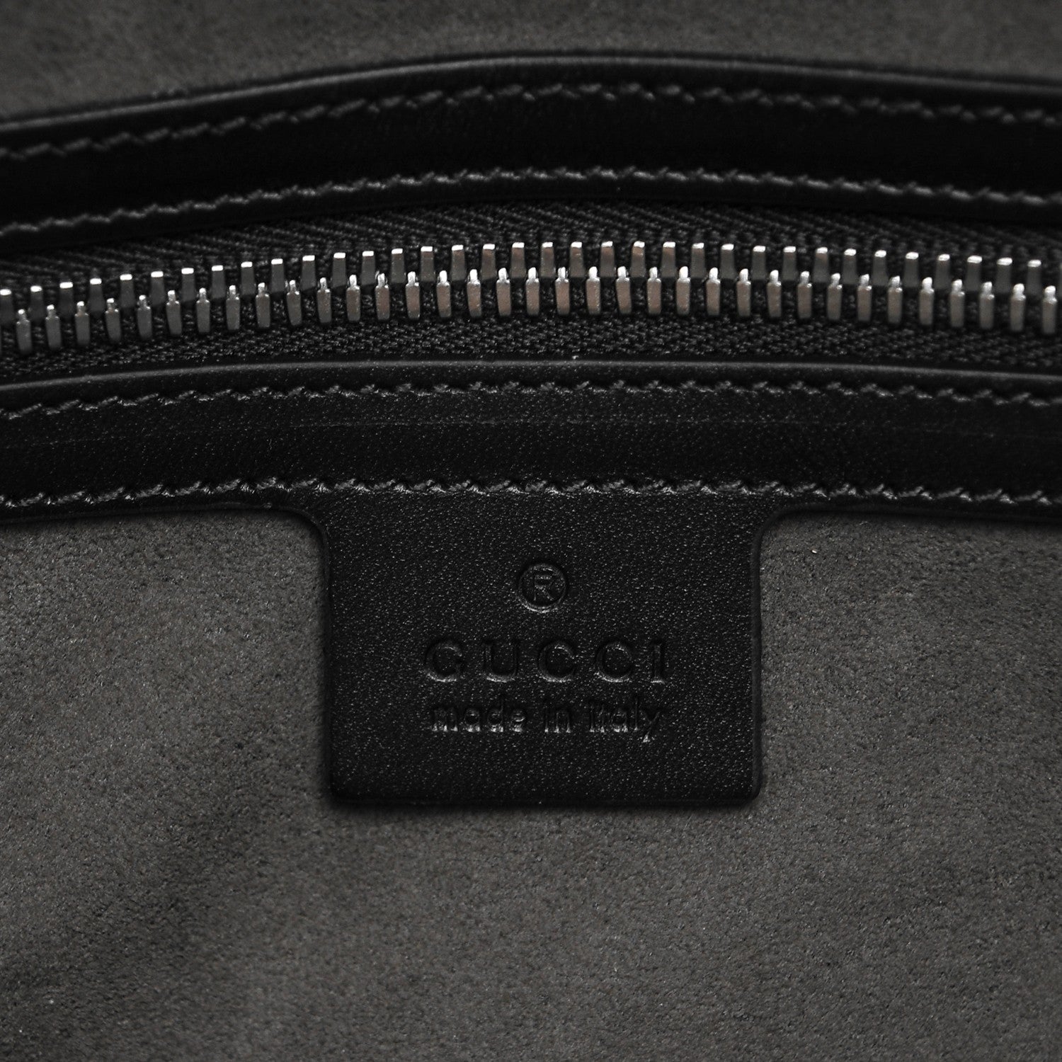 Gucci GG Supreme Monogram Selleria Calfskin Large Duffle Beige Ebony Black 5 of 6