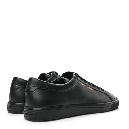Saint Laurent Calfskin Andy Low Top Sneakers 41 Black 4 of 8