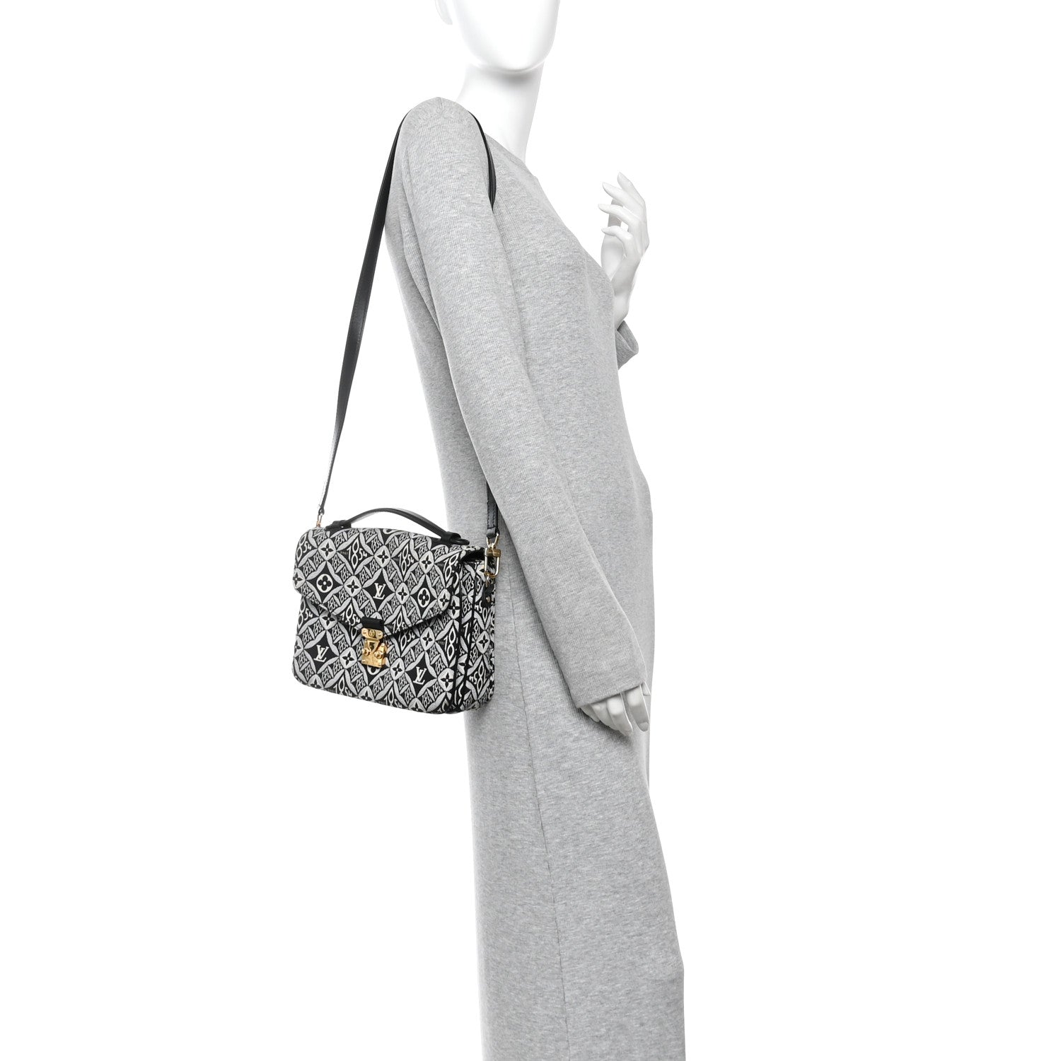 Louis Vuitton Jacquard Since 1854 Pochette Metis Grey 2 of 11
