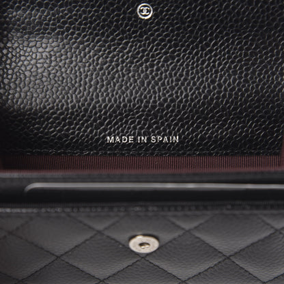 Chanel Caviar Quilted Flap Card Holder Black 6 of 7