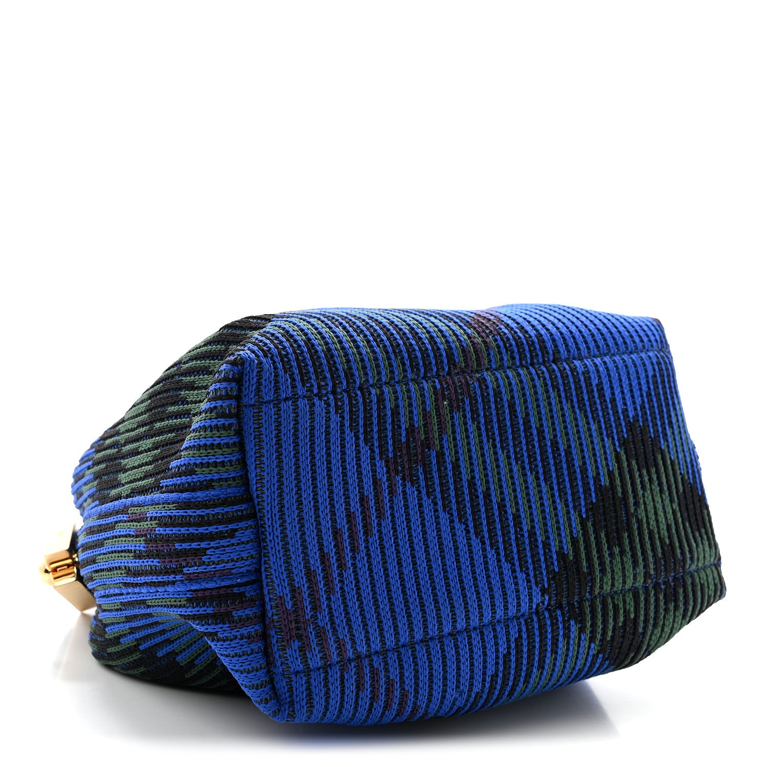 Burberry Canvas Knitted Check Mini Peg Duffle Bag Knight 4 of 9