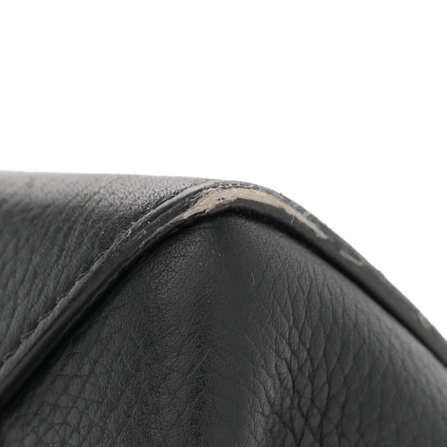 Drummed Calfskin Mini Belt Bag Black