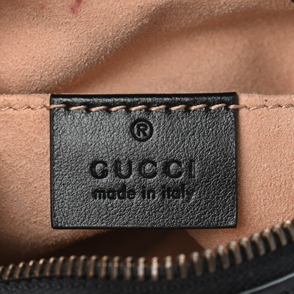Gucci Calfskin Matelasse Mini GG Marmont Chain Shoulder Bag Black 6 of 10
