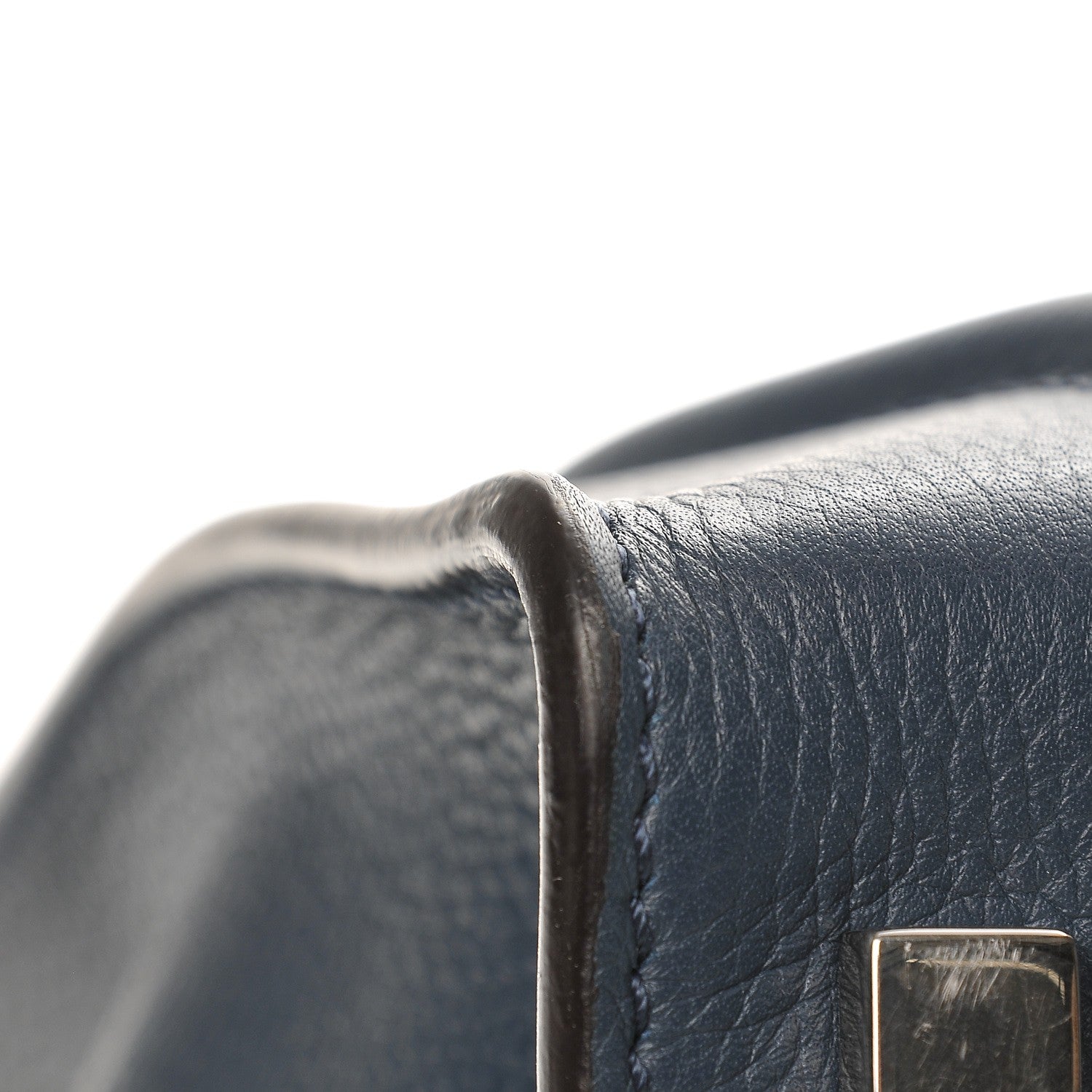 Celine Drummed Calfskin Mini Luggage Orage 8 of 8