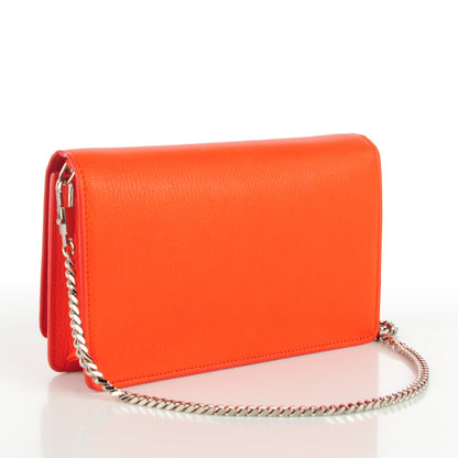 Givenchy Sugar Goatskin Pandora Chain Wallet Bright Orange 4 of 9