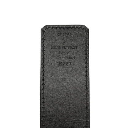 Louis Vuitton Calfskin 40mm LV Initiales Reversible Belt 85 34 Dark Brown Black 85 34 Black 5 of 9