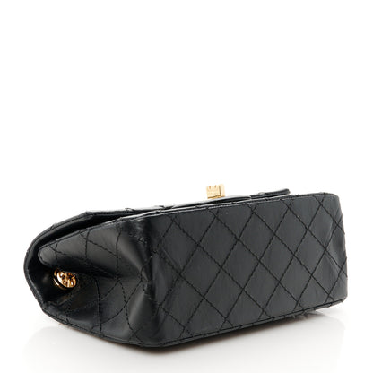 Chanel Aged Calfskin Quilted 2.55 Reissue Mini Flap  Black 4 of 10