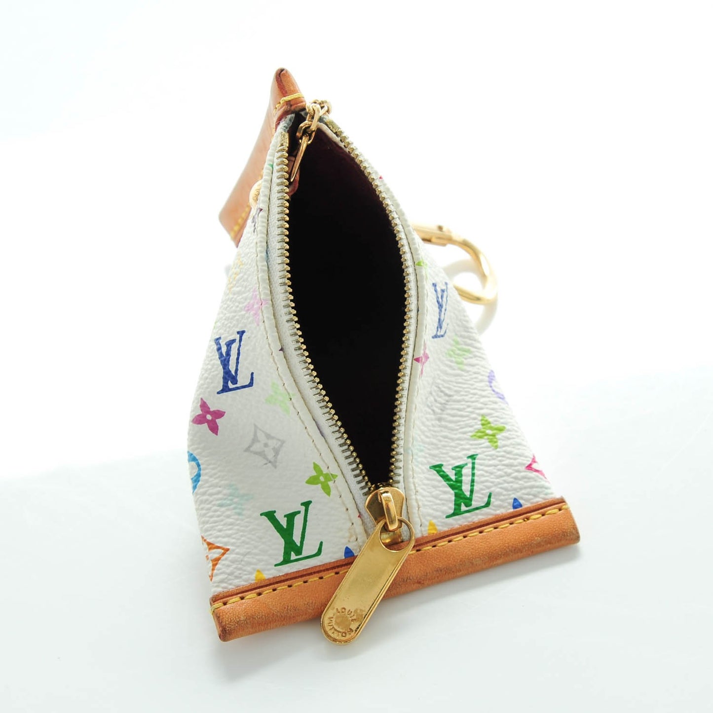 Monogram Multicolor Berlingot Coin Purse White