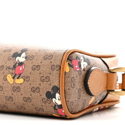 Gucci X DISNEY Mini Vintage GG Supreme Monogram Mickey Mouse Shoulder Bag Beige Vintage Sun Oil 10 of 10
