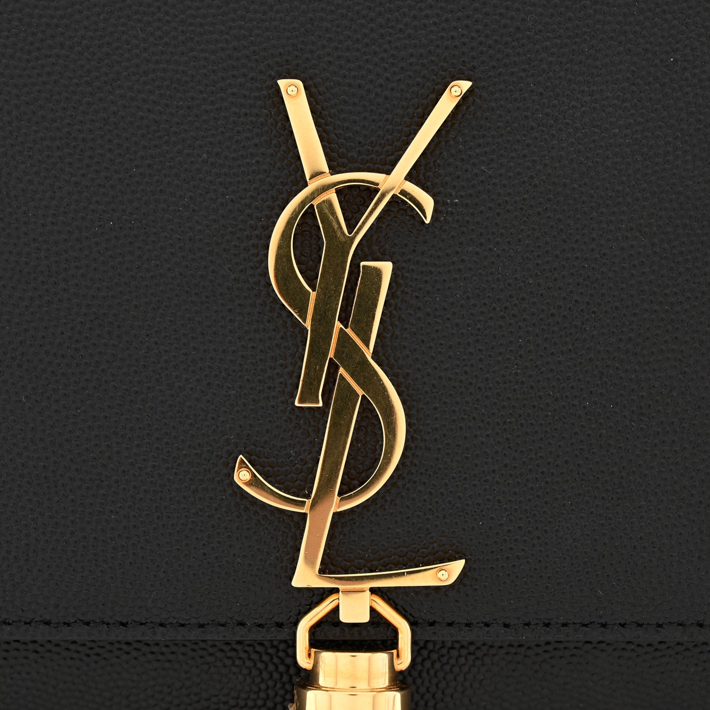 Grain De Poudre Small Classic Monogram Kate Tassel Satchel Black