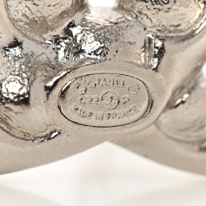 Chanel Pearl Crystal Bright Young Things CC Brooch Silver 4 of 4