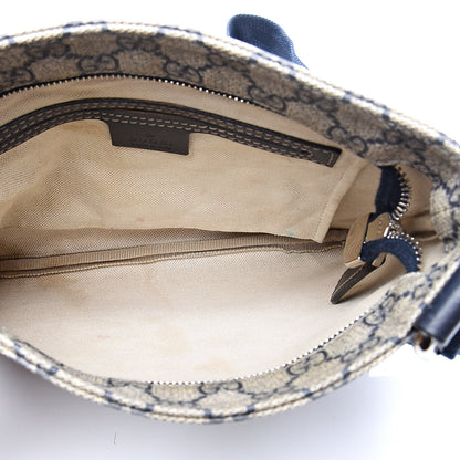 Gucci GG Supreme Monogram Small Flat Messenger Bag Navy 4 of 10